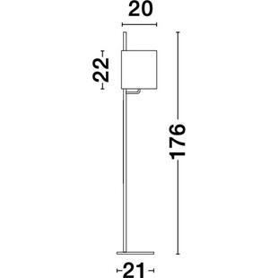 Lampa podłogowa czarna Manaya - Minimalistyczny design | Decolab24