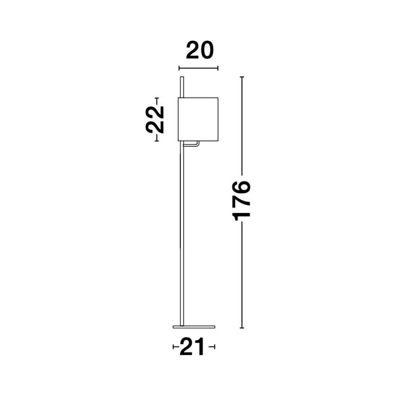 Lampa podłogowa czarna Manaya - Minimalistyczny design | Decolab24