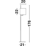 Lampa podłogowa czarna Manaya - Minimalistyczny design | Decolab24