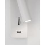 Kinkiet LED biały z USB - Space | Decolab24