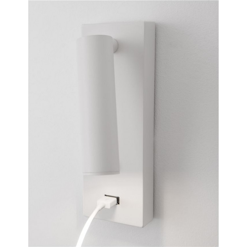 Kinkiet LED biały z USB - Space | Decolab24