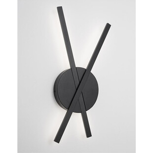 Kinkiet podwójny LED czarny - Nowoczesny design | Decolab24