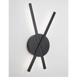 Kinkiet podwójny LED czarny - Nowoczesny design | Decolab24