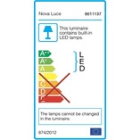 Plafon Glamour z Kryształkami Nolion | LED Mosiądz - Decolab24