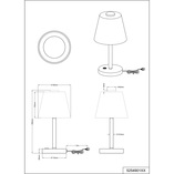 Lampa stołowa LED Emerald II - Nowoczesny design | Trio