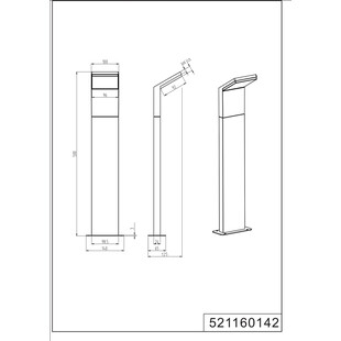 Lampa zewnętrzna Pearl Trio | Stojąca, antracyt, LED