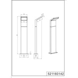 Lampa zewnętrzna Pearl Trio | Stojąca, antracyt, LED