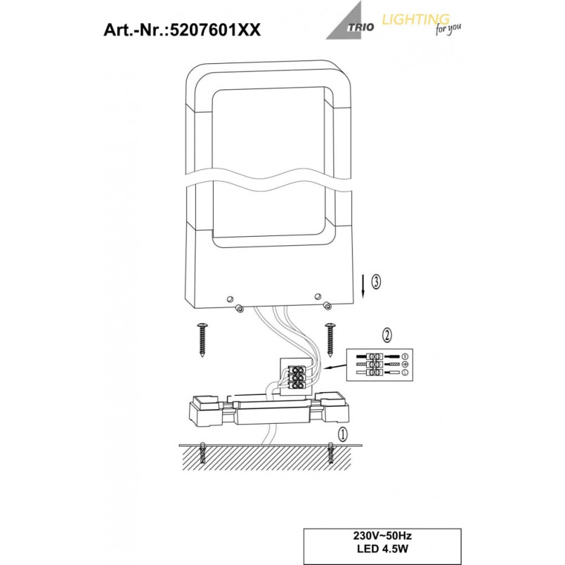 Słupek Reno LED Trio | Oświetlenie Ogrodowe Antracyt