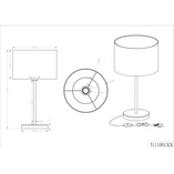 Lampa stołowa nocna biała Trio - Elegancki design | Kup teraz