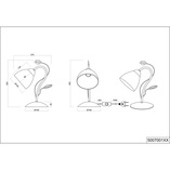 Lampa stołowa antyczna Traditio - Trio | Biały / Antyczny