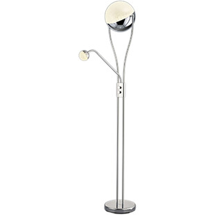 Lampa podłogowa nowoczesna z lampką Chris Chrom marki Trio