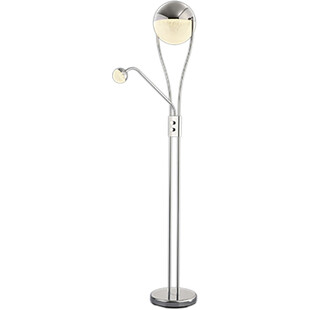 Lampa podłogowa Chris chrom Trio - Nowoczesny design i funkcja