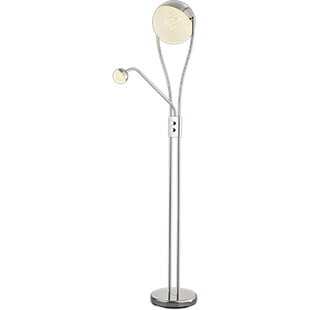 Lampa podłogowa Chris chrom Trio - Nowoczesny design i funkcja