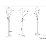 Lampa podłogowa Chris chrom Trio - Nowoczesny design i funkcja