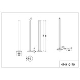 Lampa podłogowa Texel czarna Trio | Nowoczesne oświetlenie