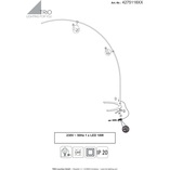 Lampa podłogowa Shanghai LED biała Trio - Eleganckie oświetlenie