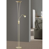 Lampa podłogowa Arizona mosiądz Trio - Stylowe oświetlenie