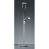 Lampa podłogowa Arizona Trio | Srebrna, ze ściemniaczem
