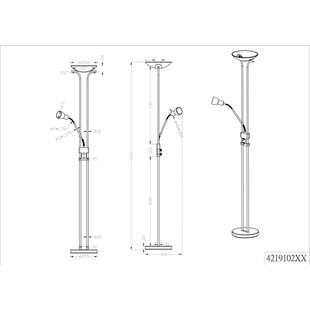 Lampa podłogowa Santo II LED | Trio - Elegancki design