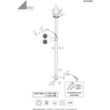 Lampa podłogowa Santo II LED | Trio - Elegancki design