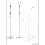 Lampa podłogowa mosiężna Bergamo LED Trio | Elegancki Design