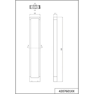 Słupek zewnętrzny Reno LED 100cm Antracyt Trio | Oświetlenie Ogrodowe
