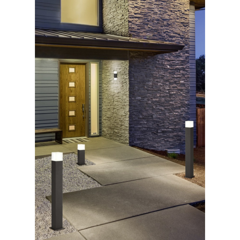 Słupek Hudson LED Trio 80cm Antracyt | Nowoczesne Oświetlenie Ogrodowe