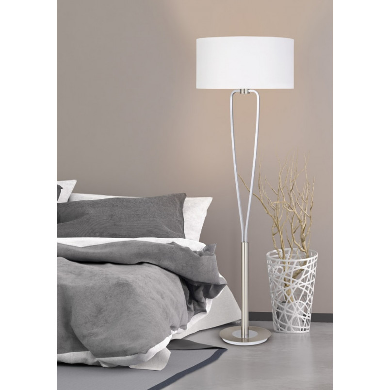 Lampa podłogowa Paris II biała Trio - Elegancki design