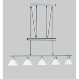 Lampa wisząca Stamina V - Biały klosz szklany | Trio