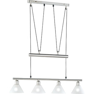 Lampa wisząca Stamina IV 80cm - Trio | Biały, Szkło