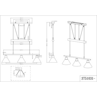 Lampa wisząca Stamina III | Trio - Biały, 66cm | Kup online