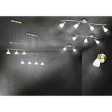 Lampa wisząca Levisto III | Biała, Mosiądz | Trio
