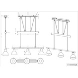 Lampa wisząca Levisto III | Trio | Nowoczesna, Biała