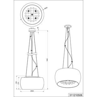 Lampa wisząca glamour Vapore | Trio - Elegancki design