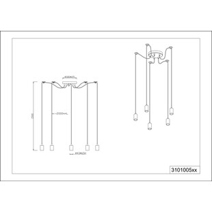 Lampa wisząca miedziana Trio Cord V | Loftowa, E27