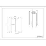 Lampa wisząca miedziana Trio Cord V | Loftowa, E27
