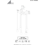 Lampa wisząca miedziana Trio Cord V | Loftowa, E27