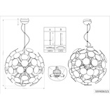 Lampa wisząca Discalgo czarna - Trio | Nowoczesny design