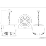 Lampa Wisząca Glamour Loreley Czarna | Trio - Odkryj Elegancję