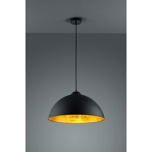Lampa Wisząca Industrialna Romino | Trio - Czarny Mat