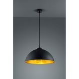 Lampa Wisząca Industrialna Romino | Trio - Czarny Mat
