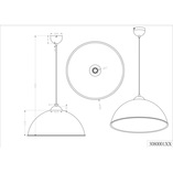 Lampa Wisząca Industrialna Romino | Trio - Czarny Mat
