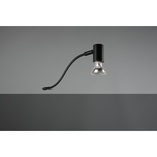 Lampa biurkowa Trio Giada czarna | Nowoczesny design