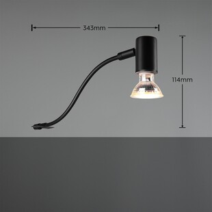 Lampa biurkowa Trio Giada czarna | Nowoczesny design