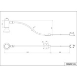 Lampa biurkowa Trio Giada czarna | Nowoczesny design