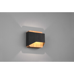 Kinkiet nad schody Arino | Drewno/Czarny | Trio