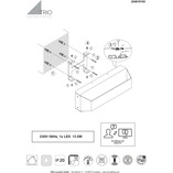 Kinkiet nad schody Arino Long | Trio - Loftowy Design