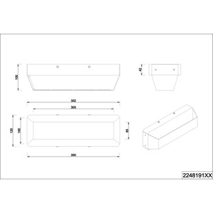 Kinkiet nad schody Arino Long | Trio - Loftowy Design
