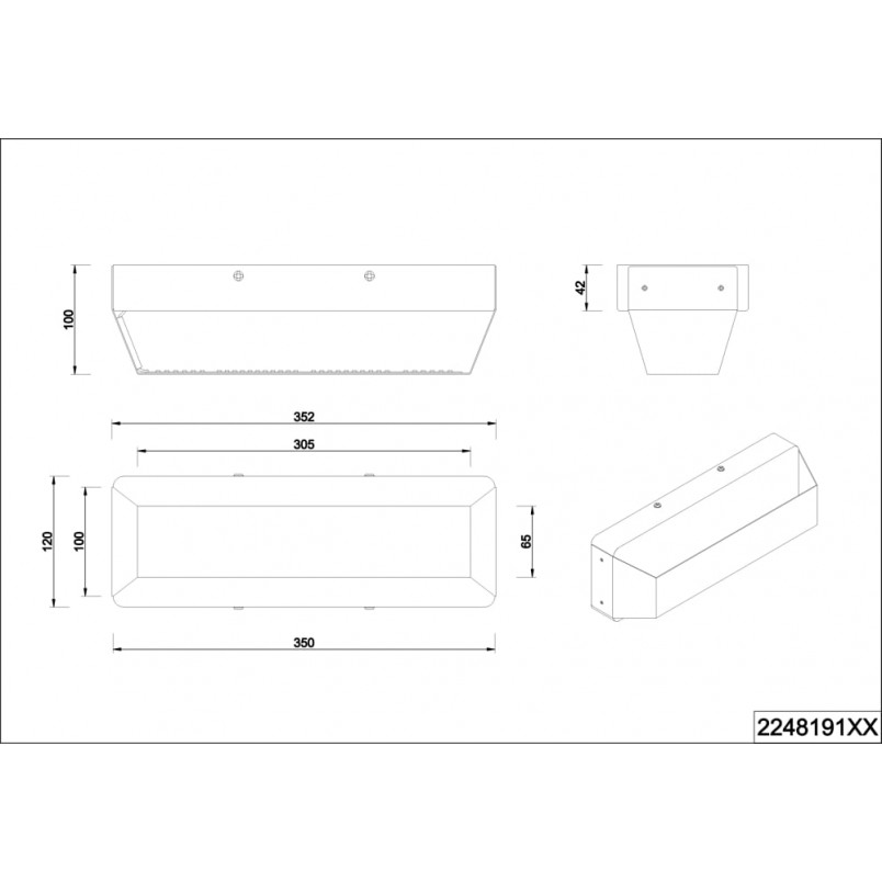 Kinkiet nad schody Arino Long | Trio - Loftowy Design
