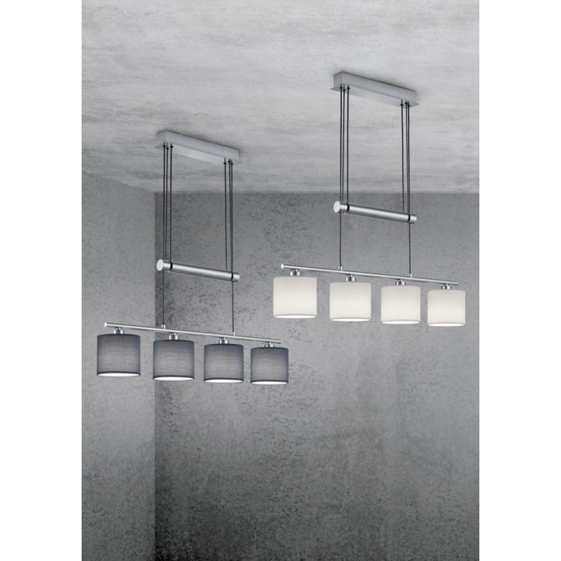 Lampa wisząca Garda szara Trio | Nowoczesny design